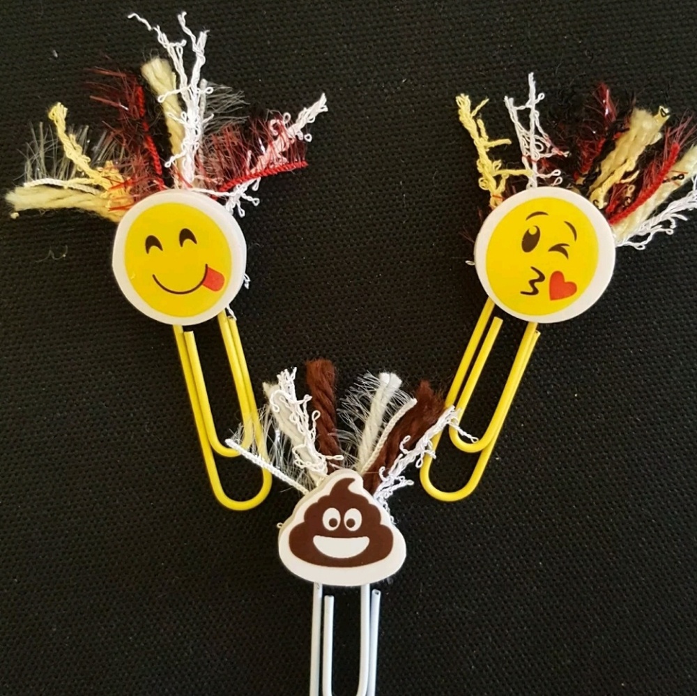 Emoji BookMarks - 1 Set - Handmade